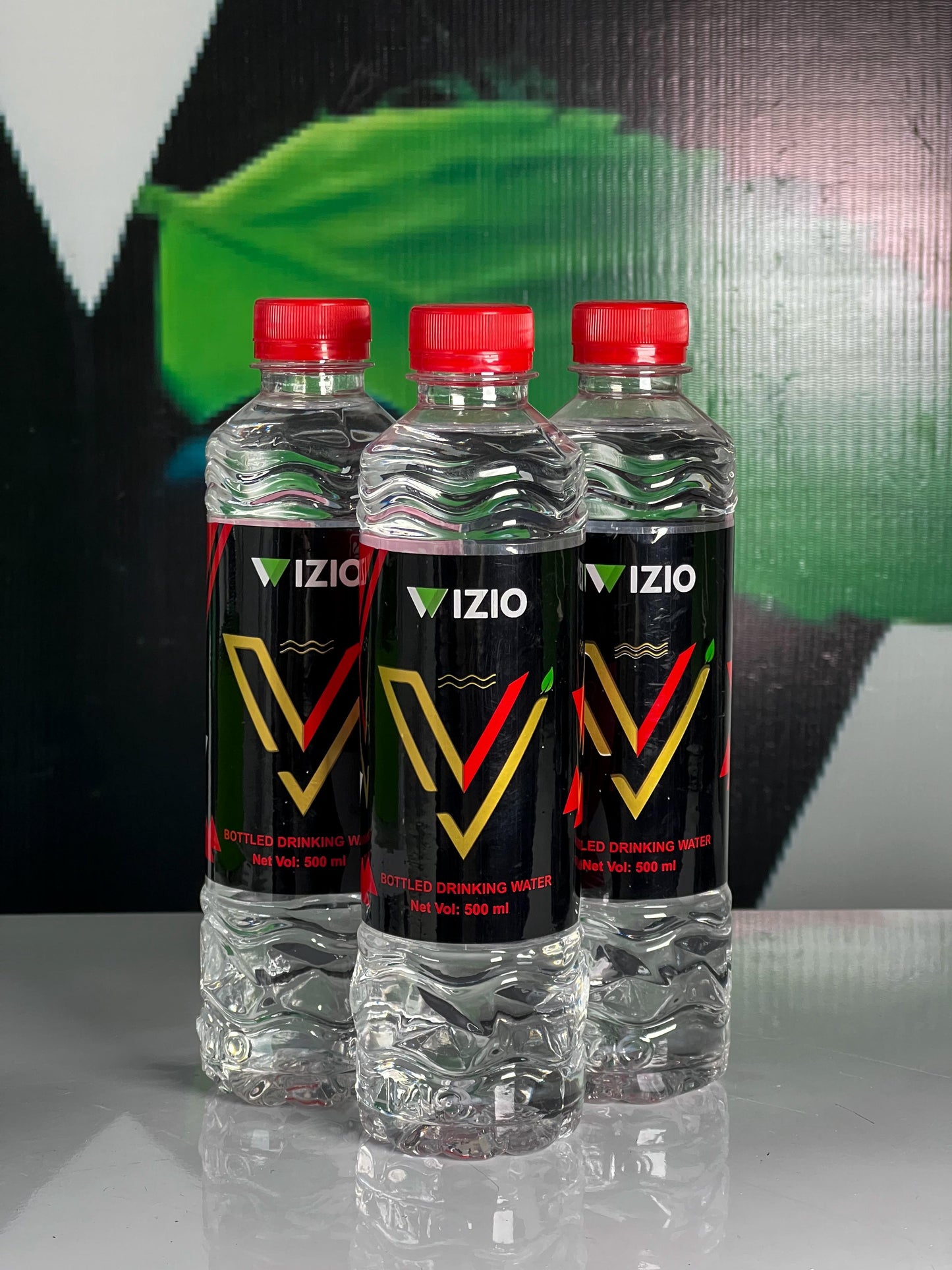 WIZIO mineral water bottled drinking water.